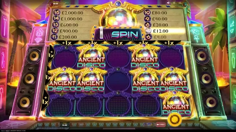 Ancient Disco slot screenshot 