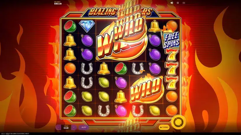 Blazing Clusters slot screenshot 4
