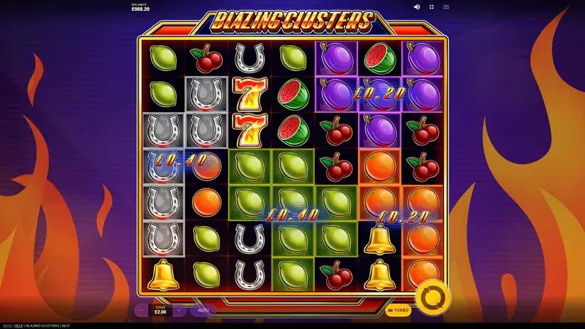 Blazing Clusters slot screenshot 2