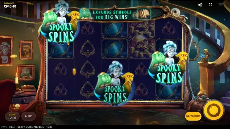 Betty, Boris And Boo slot screenshot 2