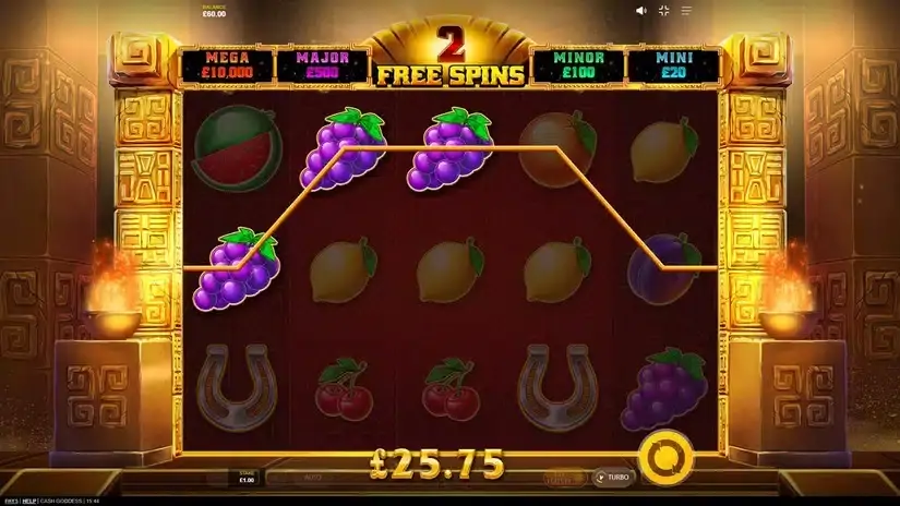 Cash Goddess slot screenshot 