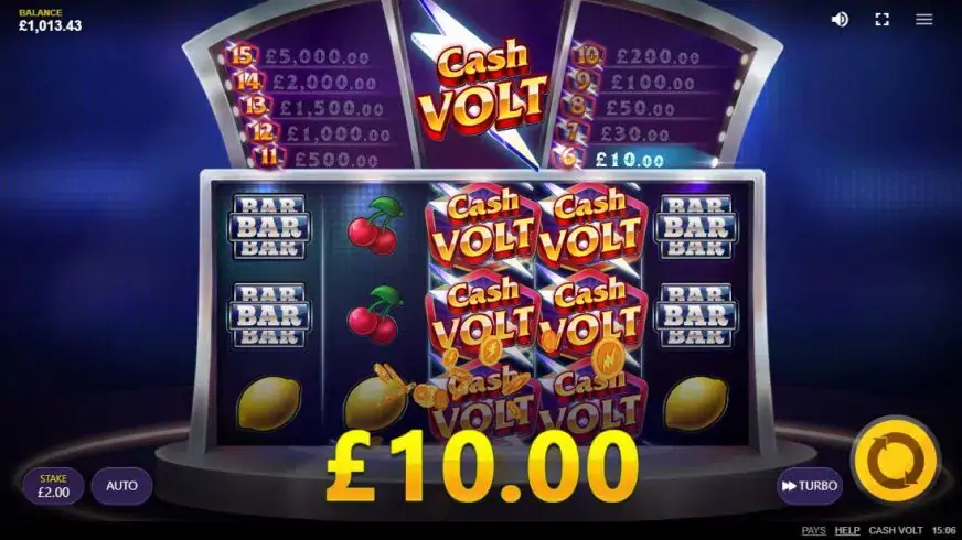 Cash Volt slot screenshot 3
