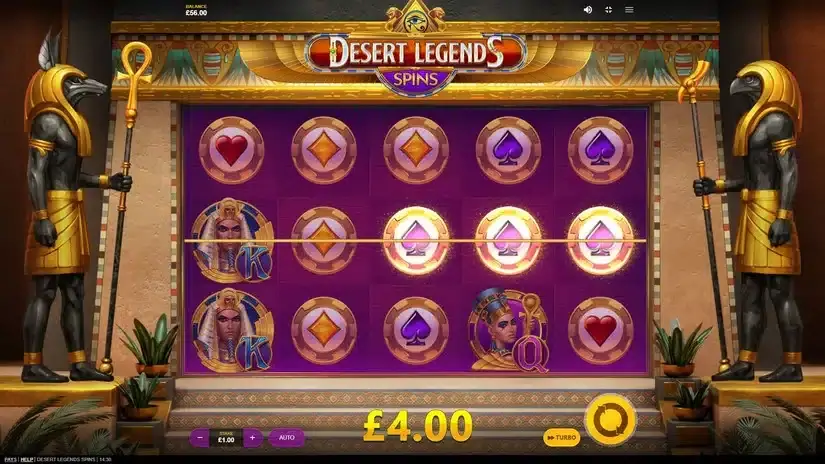 Desert Legends Spins slot screenshot 3