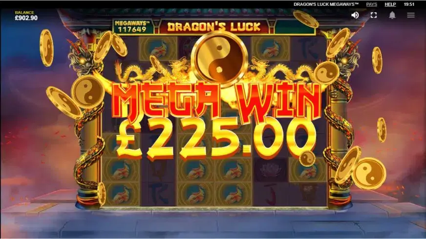 Dragon’s Luck Megaways slot screenshot 4