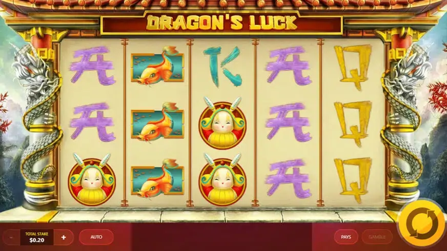 Dragon’s Luck slot screenshot 1