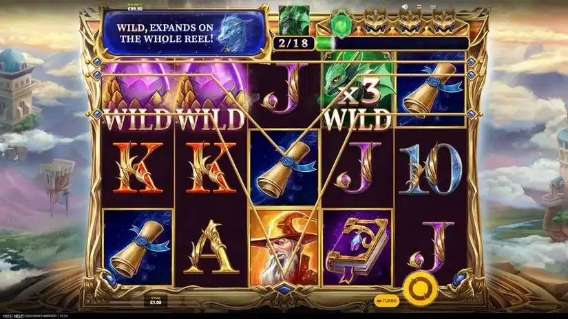 Dragon’s Mirror slot screenshot 