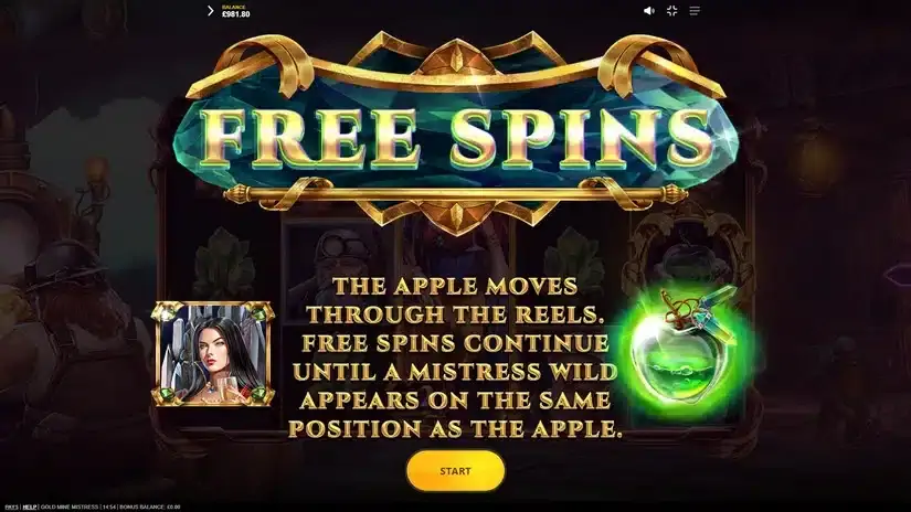 Gold Mine Mistress slot screenshot 5