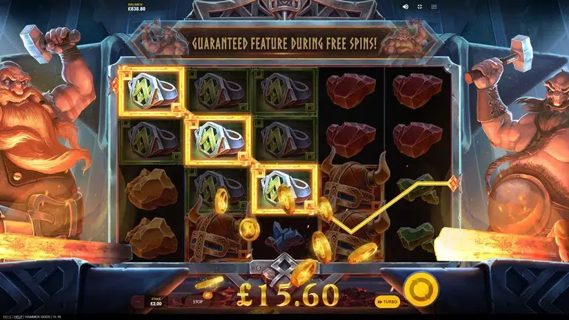 Hammer Gods slot screenshot 
