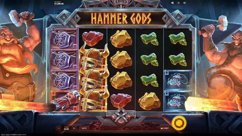 Hammer Gods slot screenshot 