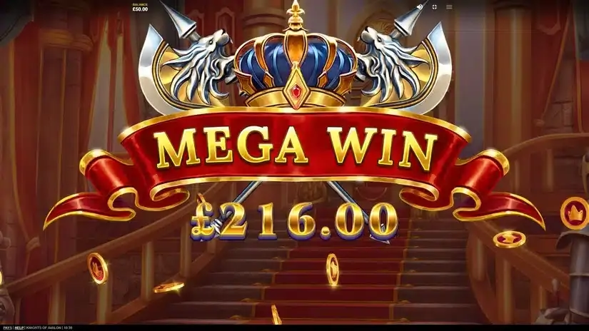 Knights of Avalon slot screenshot 