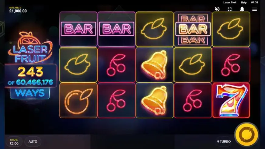 Laser Fruit slot screenshot 1