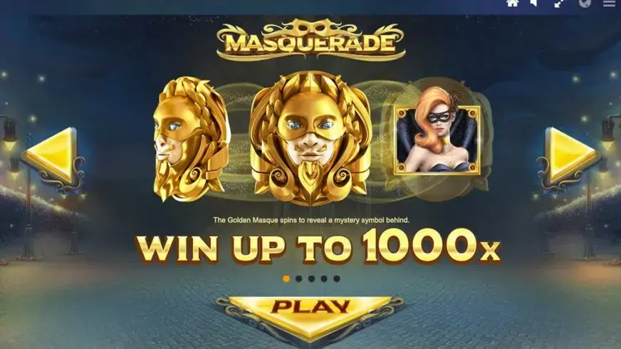 Masquerade slot screenshot 