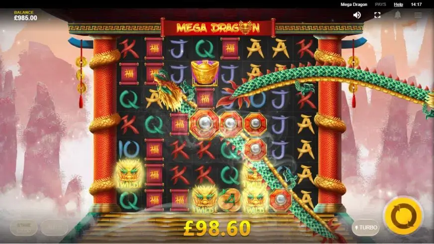 Mega Dragon slot screenshot 