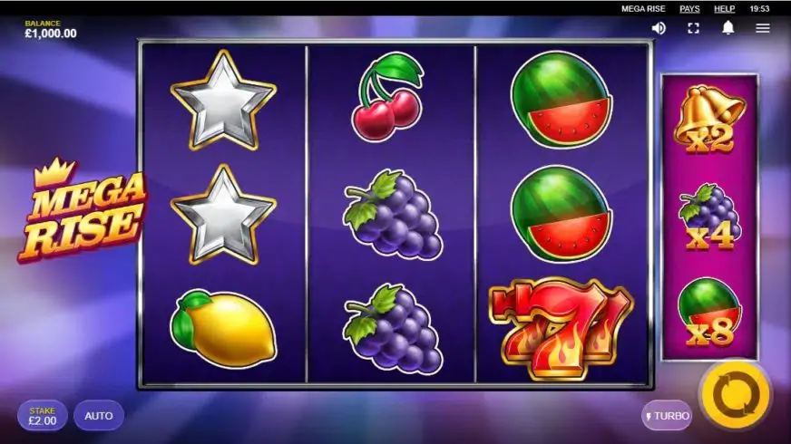 Mega Rise slot screenshot 1