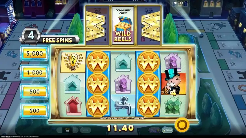 Monopoly Cash is King slot screenshot 4