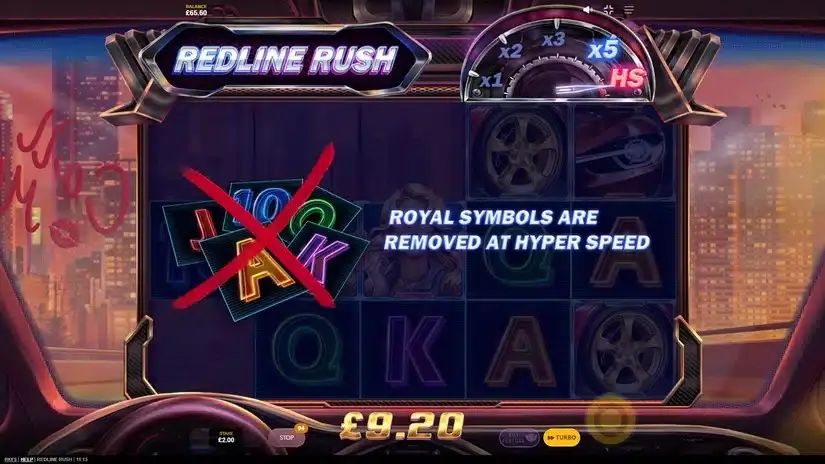 Redline Rush slot screenshot 4