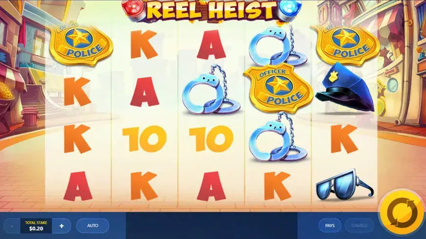 Reel Heist slot screenshot 1