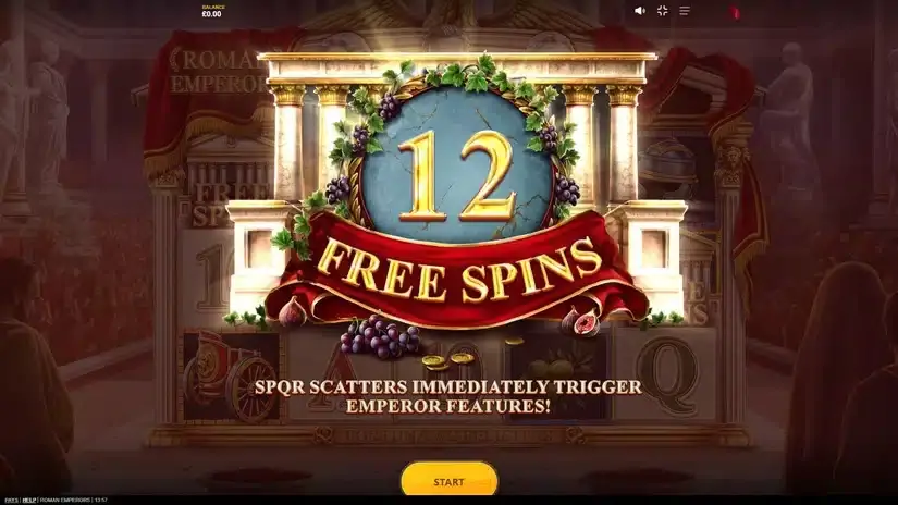 Roman Emperors slot screenshot 3