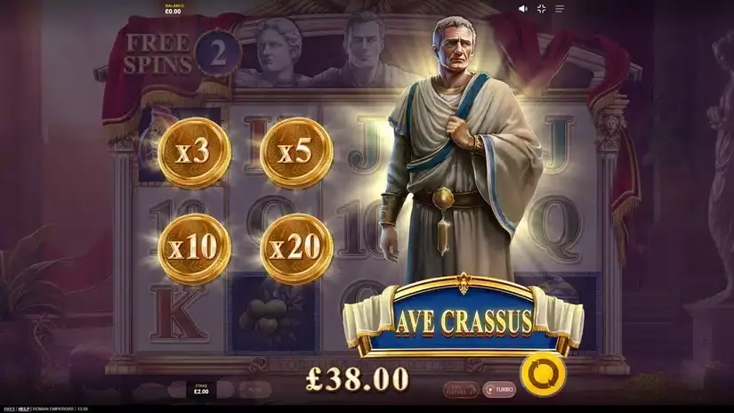Roman Emperors slot screenshot 