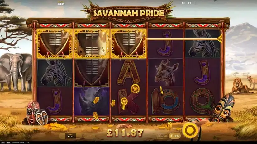 Savannah Pride slot screenshot 2