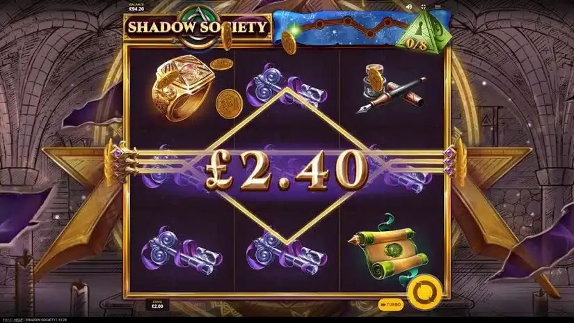 Shadow Society slot screenshot 4