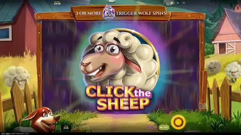 Sheep Gone Wild slot screenshot 2