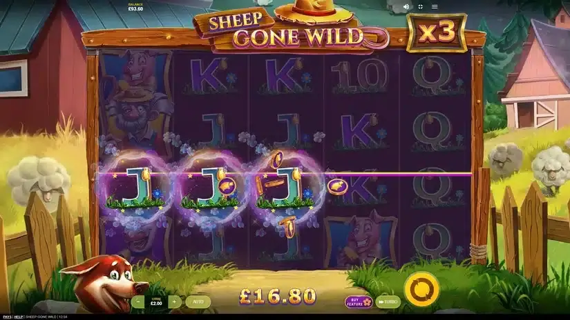 Sheep Gone Wild slot screenshot 3