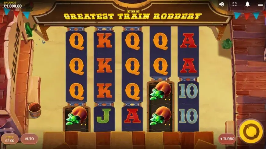 The Greatest Train Robbery slot screenshot 1