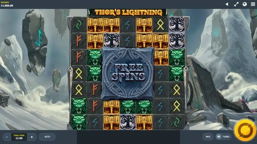 Thor’s Lightning slot screenshot 1