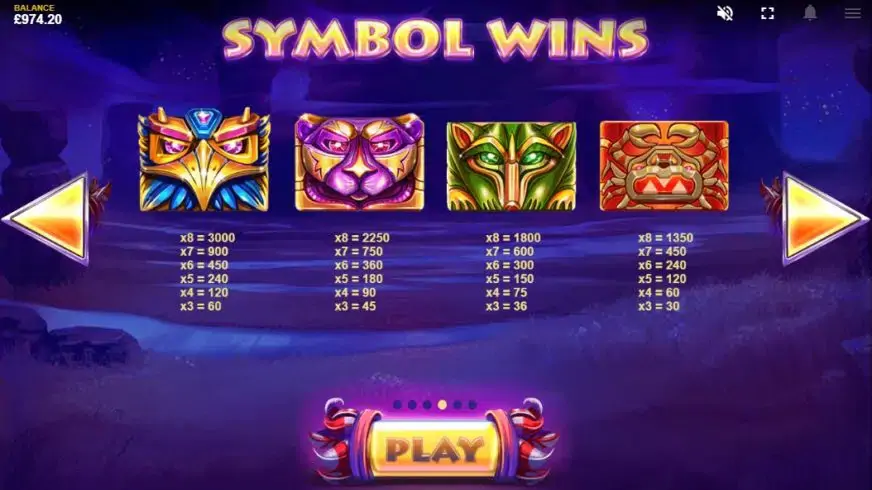Totem Lightning Power Reels slot screenshot 2