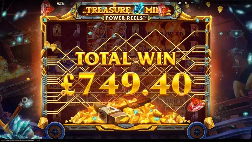 Treasure Mine Power Reels slot screenshot 4