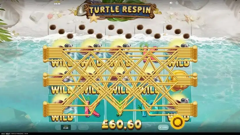 Turtle Paradise slot screenshot 3