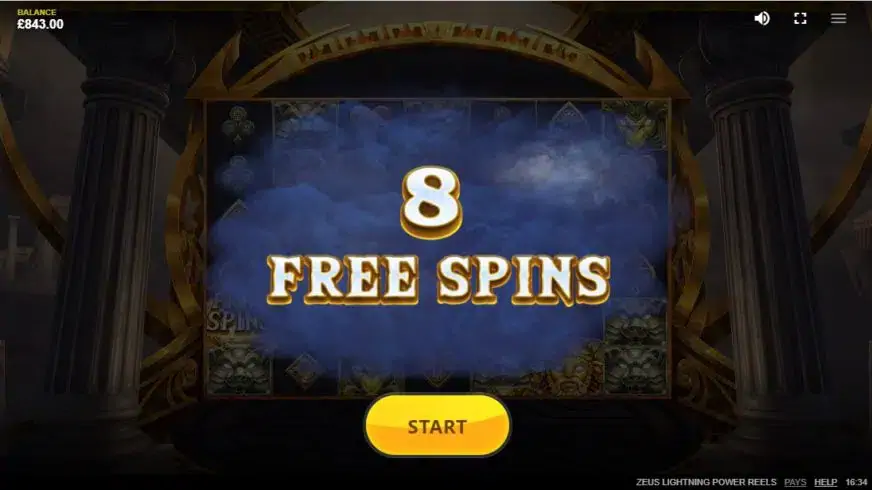 Zeus Lightning Power Reels slot screenshot 4