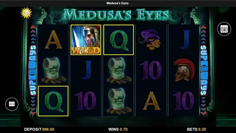 Medusa’s Eyes slot screenshot 