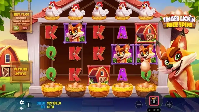 Finger Lick’n Free Spins slot screenshot 2