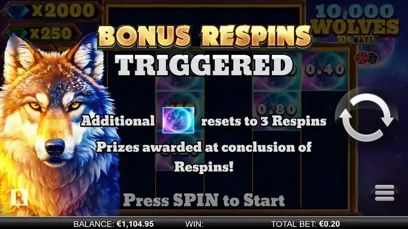 10,000 Wolves 10K Ways slot screenshot 4