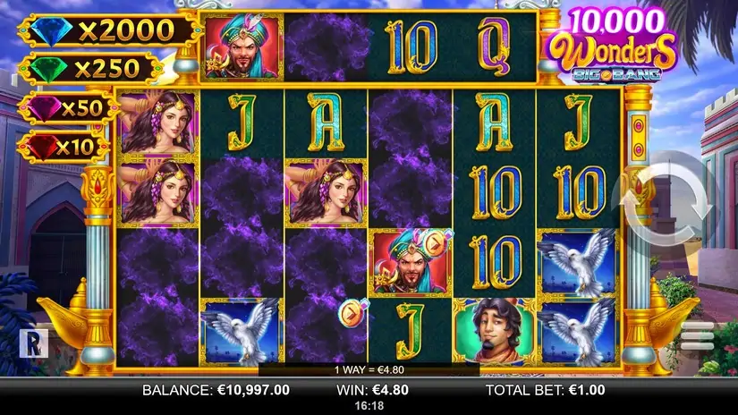 10,000 Wonders Big Bang slot screenshot 2