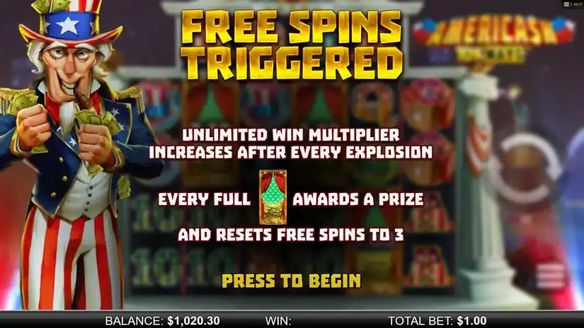 Americash 10K Ways slot screenshot 3