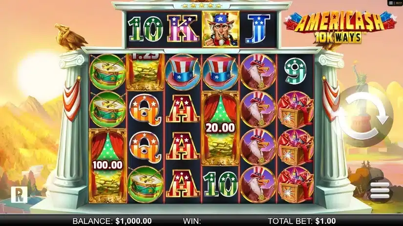 Americash 10K Ways slot screenshot 