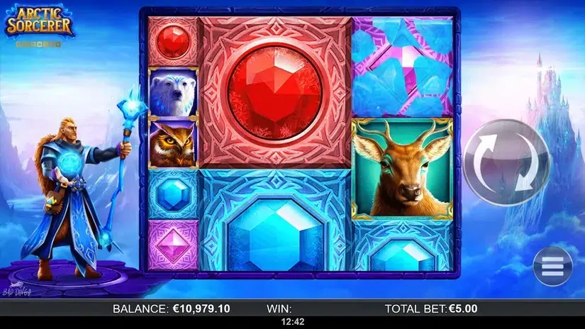 Arctic Sorcerer Gigablox slot screenshot 3