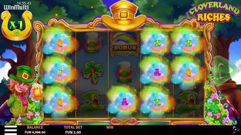 Cloverland Riches slot screenshot 3