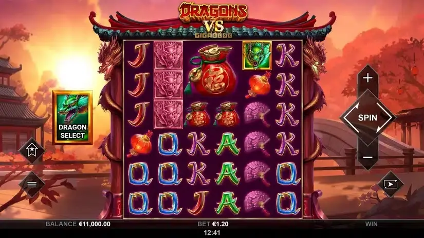 Dragons vs GigaBlox slot screenshot 1