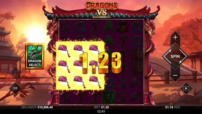 Dragons vs GigaBlox slot screenshot 2