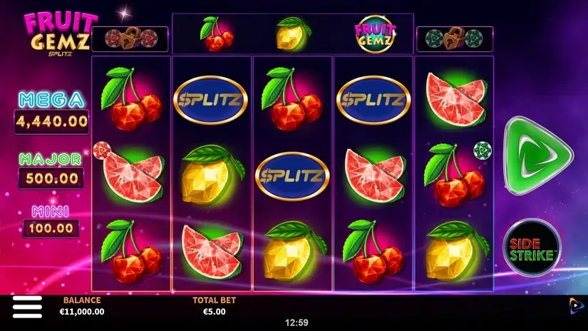 Fruit Gemz Splitz slot screenshot 1