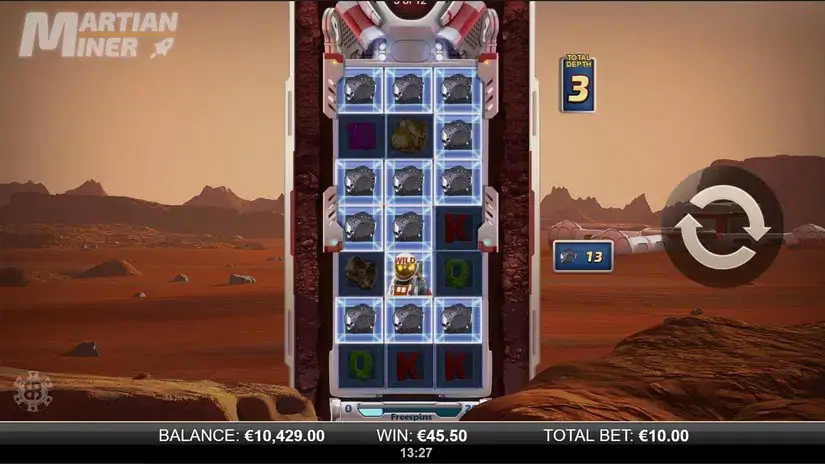 Martian Miner Infinity Reels slot screenshot 4