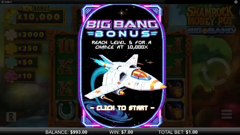 Shamrock Money Pot slot screenshot 2