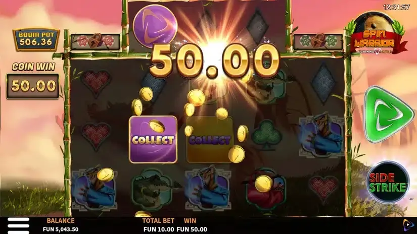 Spin Warrior Boom Pot slot screenshot 5