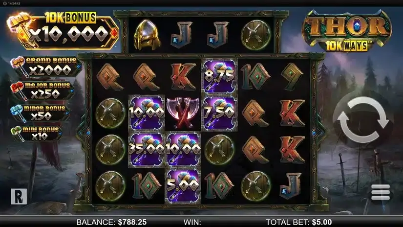 Thor 10K Ways slot screenshot 4