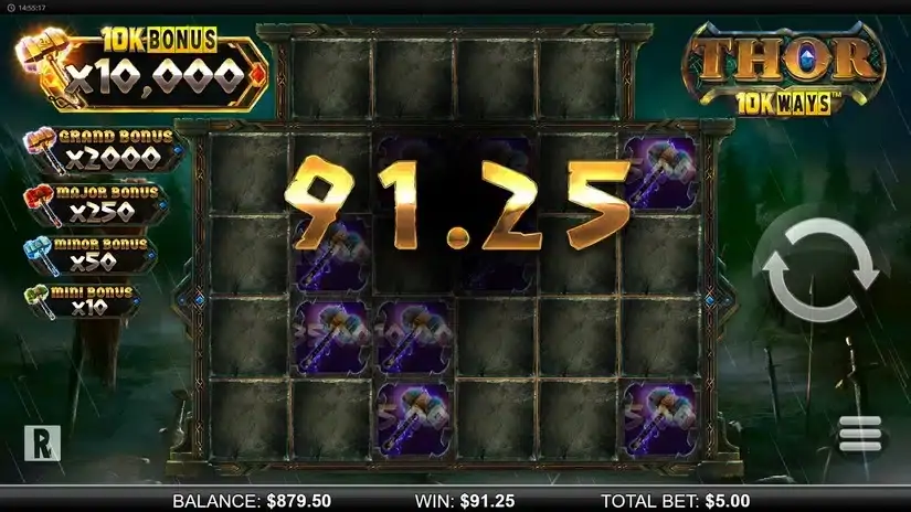 Thor 10K Ways slot screenshot 