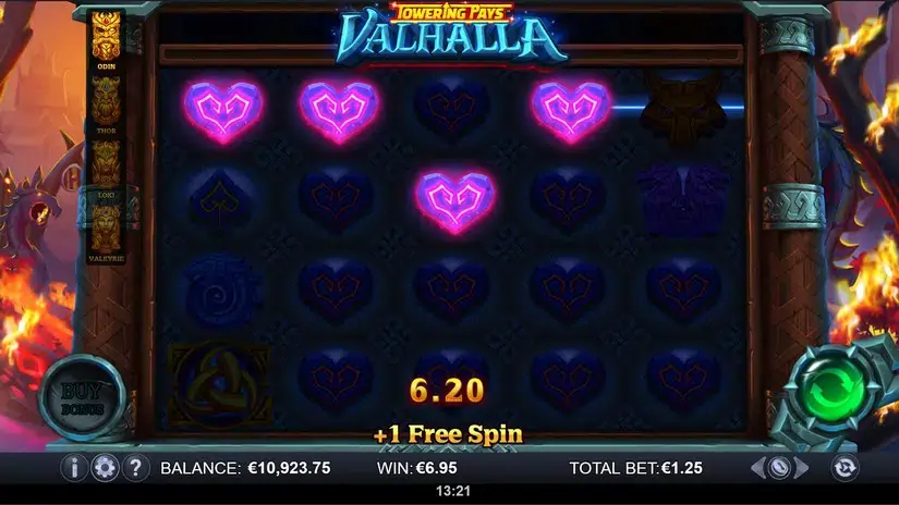 Towering Pays Valhalla slot screenshot 7